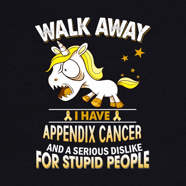 funny appendix cancer grumpy unicorn warrior by TeesCircle